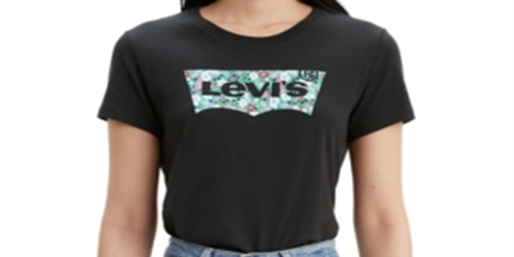 Levi's Women's Batwing the Perfect T-Shirt Black Size M