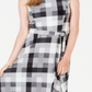 Charter Club Women's Plaid Midi Dress Black Size Large