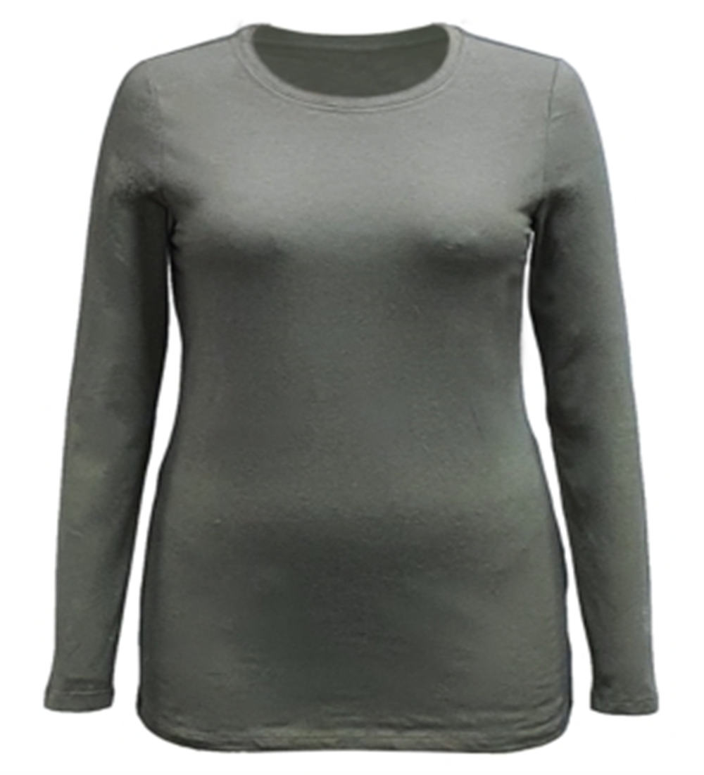 Style & Co Women's Long Sleeve Top Green Size Small