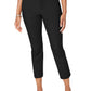 Charter Club Women's  Newport Tummy Control Cropped Pants Black Size 10 Petite