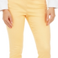 Charter Club Women's Chelsea Twill Tummy Control Cropped Pants Yellow Size 6