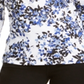 Karen Scott Women's Abstract Floral Print Top Black Size X-Small