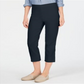 Charter Club Women's Pull on Capri Pants Deepest Blue Size 8 Petite