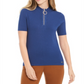Calvin Klein Women's Mock Neck Top Blue Size X-Small