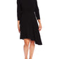 Vince Camuto Women's Asymmetric a Line Cocktail Dress Black Size 8
