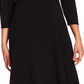 Vince Camuto Women's Asymmetric a Line Cocktail Dress Black Size 8