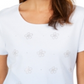 Karen Scott Women's Embellished Ombre T-Shirt Blue Size XX-Large