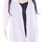 Alfani Women's Ottoman Striped Open-Front Cardigan Sweater Pink Size S