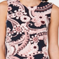 Tommy Hilfiger Women's Floral Paisley Blouse Blue Size Medium