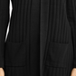 Alfani Women's Ribbed Cardigan Black Size Petite X-Large