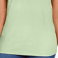 Karen Scott Women's Cotton Scalloped Neck T-Shirt Green Size Medium