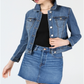 Maison Jules Women's Denim Jacket Blue Size Large