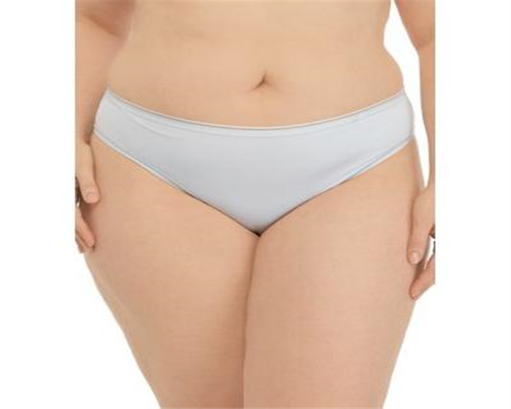 Calvin Klein Women's 2 PK Plus Leo Bikini Panties Blue Size 3X