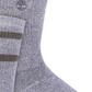 Timberland Men's Men's Marled Striped 2 Pack Boot Socks Gray Size  7-12