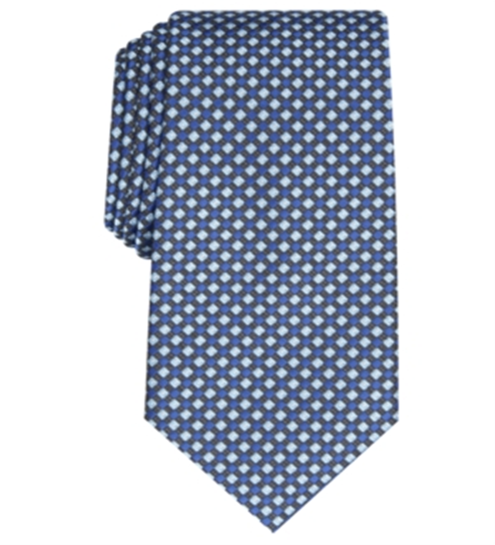 Perry Ellis Men's Morgan Neat Business Professional Neck Tie Blue Size Regular