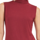 Alfani Women's Mock Neck Sleeveless Top Red Size Petite L