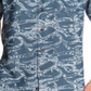 Quiksilver Men's Tribal Kelp Shirt Blue Size XX-Large