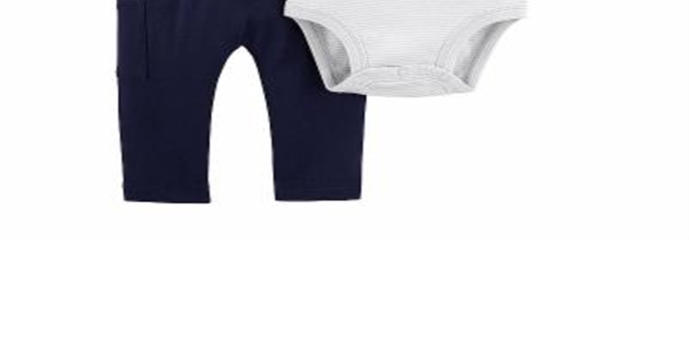 Carter's Boy's 2 Pc Bodysuit Set Baby Blue Size 9MOS