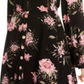 American Rag Junior's Printed Bell Sleeved Mini Dress Black Size Small
