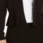 Charter Club Women's Open Front Peplum Cardigan Black Size Small