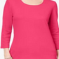 Karen Scott Women's Scoop Neck Top Pink Size XX-Large