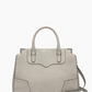 Rebecca Women's Amorous Nubuck Satchel Bag Gray Size Regular