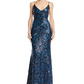 Avery G Women's Sequin Gown Dress Green Size 6