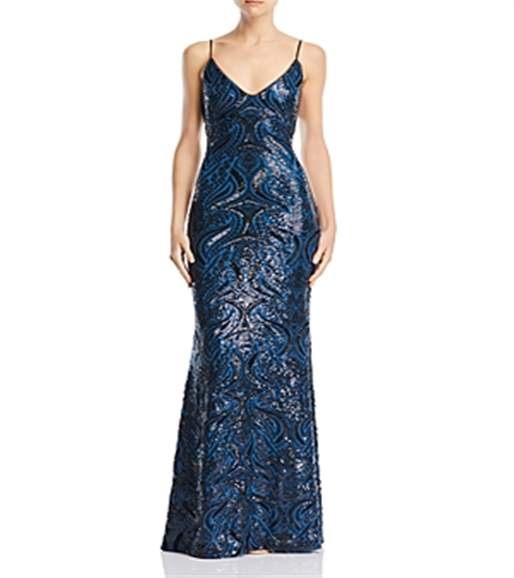 Avery G Women's Sequin Gown Dress Green Size 6