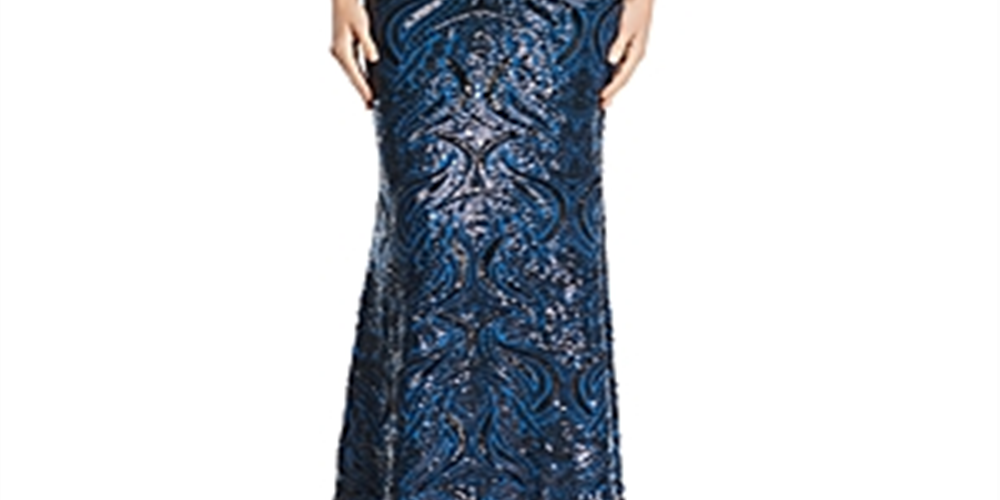 Avery G Women's Sequin Gown Dress Green Size 6