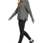 DKNY Women's Long Sleeve Crew Neck Sweater Gray Size X-Large