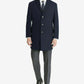 Calvin Klein Men's Overcoat Prosper X Fit Wool Blue Size 46