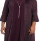 R & M Richards Women's Necklace Dress & Sparkle Jacket Black Size 0