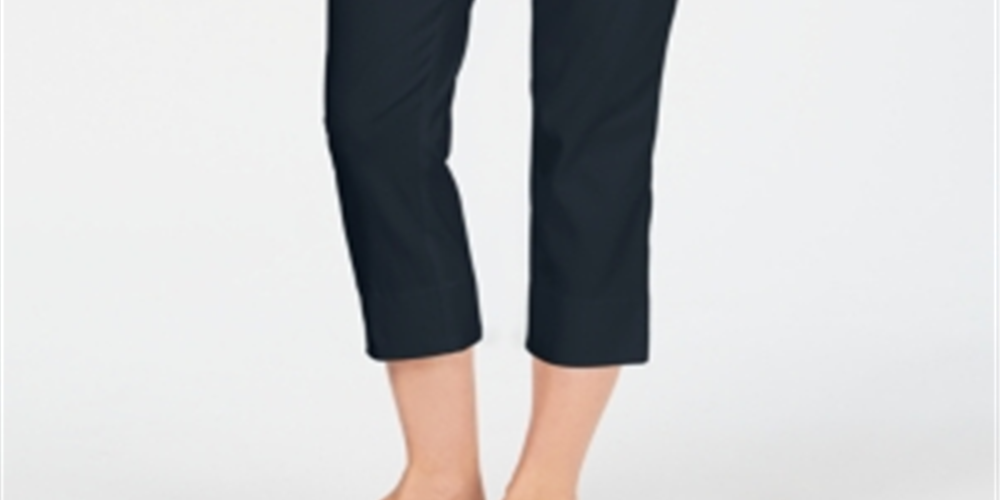 Charter Club Women's Chelsea Pull on Tummy Control Capris Blue Size 16