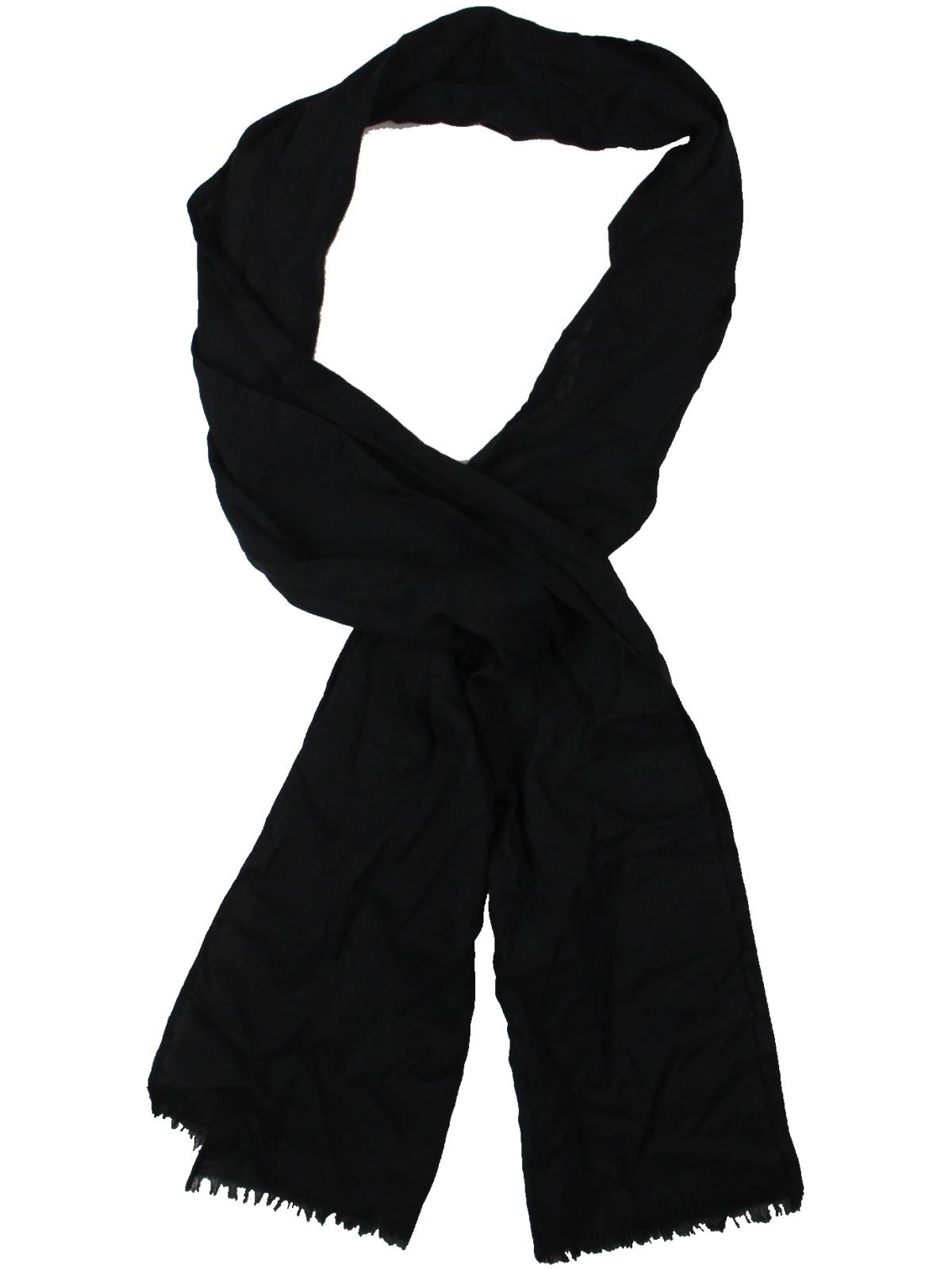 Polo Ralph Lauren Men's Fringe Cotton Rectangle Scarf Black Size Regular