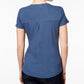 Style & Co Women's V Neck Pocket T-Shirt Blue Size M