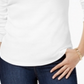 Charter Club Women's Cotton Mock Neck Top White Size X-Small