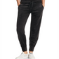 DKNY Women's Sport Velour Logo Print Joggers Black Size XS