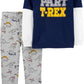 Carter's Baby Boy's 2 Pc Cotton T-Rex-Print T-Shirt & Printed Pants Set Blue Size 9MOS