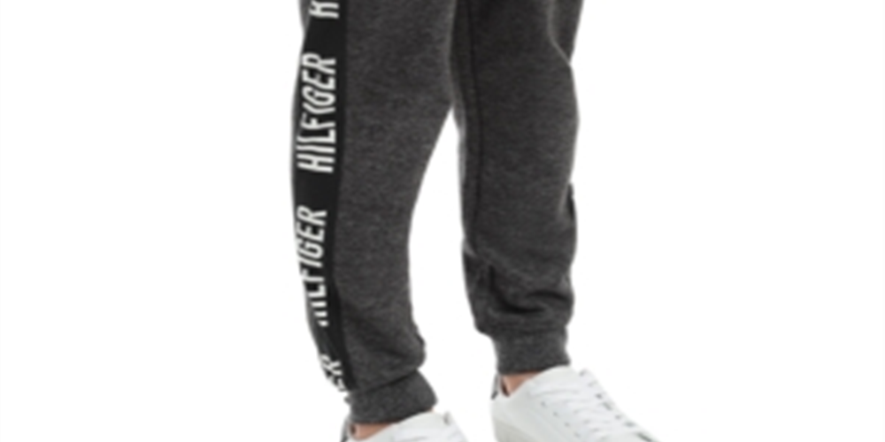 Tommy Hilfiger Toddler Boy's Shango Side Stripe Fleece Sweatpants Gray Size 3T