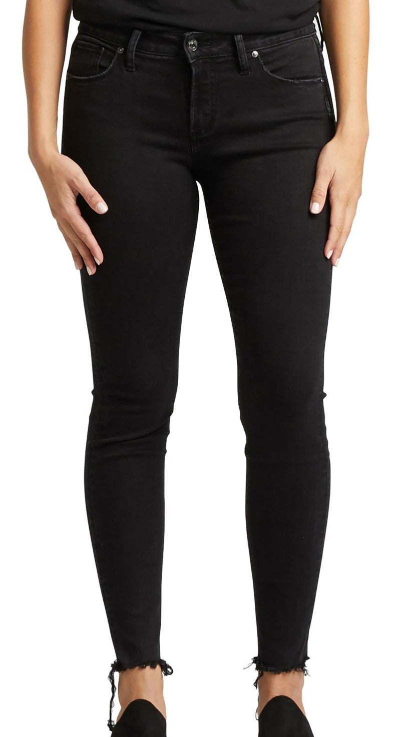 सिल्वर जीन्स कंपनी (Silver Jeans Co.) महिलाओं के लिए माउलेंट एवरी ब्लैक जीन, काला, साइज़ 29