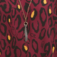 JM Collection Women's Necklace V Neck Blouse Wine  Size Petite Small