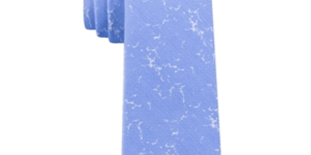 Calvin Klein Men's Organic Matter Skinny Abstract Tie Blue Size Regular