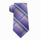 Van Heusen Men's Vh Shaded Plaid Tie Purple Size Regular