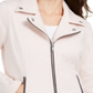 Style & Co Women's Knit Moto Jacket Pink  Size Large
