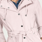 Nautica Women's Belted Raincoat Pink Size M