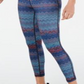 Ideology Women's Mid Rise Chevron Print Leggings Blue Size X-Small