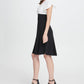 DKNY Women's Petal Sleeve Above the Knee Dress Black Size 14