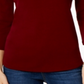 Charter Club Women's Boat Neck Button Shoulder Top Red Size X-Small