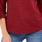 Charter Club Women's Textured Tie Cuff Top Red Size XX-Large