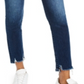 Flying Monkey Women's Cropped Frayed Skinny Jeans Blue Size 31